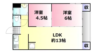 中尾ビル【3階】の間取り