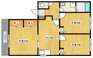 フローレル品川【103号室】の間取り