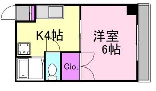 長森ビル【4階】の間取り