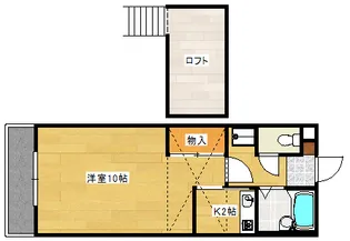 コンフォル井口【204号室】の間取り