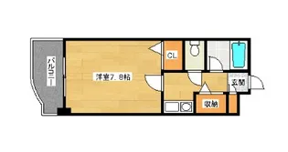 シャイン中筋【3階】の間取り