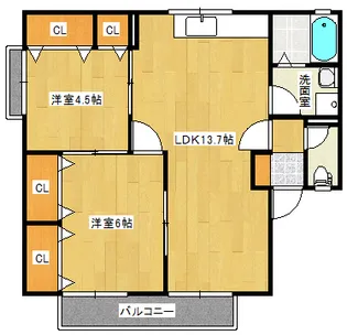 メゾン萩原A棟【2階】の間取り