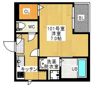 REGALESTGLORYRIO【1階】の間取り