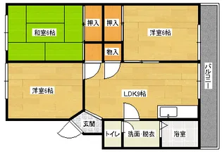 コーポ沖田【3階】の間取り