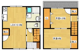 広島県広島市西区草津東3丁目【一戸建】の間取り
