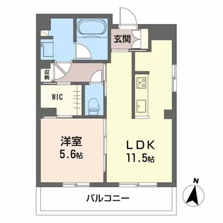 Olivier【A202号室】の間取り