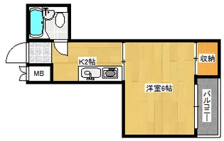キャッツアイ本川【503号室】の間取り