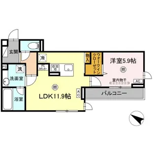 レグルス曙【2階】の間取り