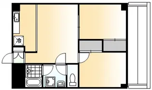 コーポ安古市【7階】の間取り