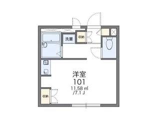レオパレスジュネスEBAの間取り