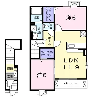 ウエストヒルズ2の間取り