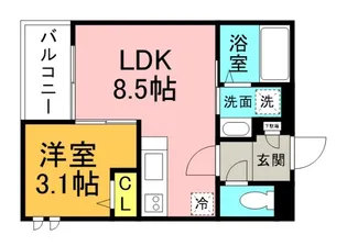 REGALEST宇品神田1【3階】の間取り