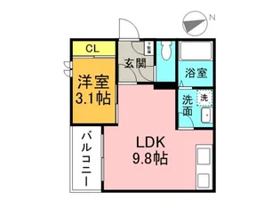 REGALEST千田町【1階】の間取り