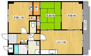 ドリーム中村【202号室】の間取り