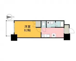 フレッド【8階】の間取り