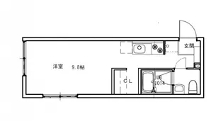 ルシェルメゾン牛田早稲田【201号室】の間取り
