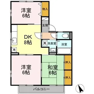 ピュアOGAWA【2階】の間取り