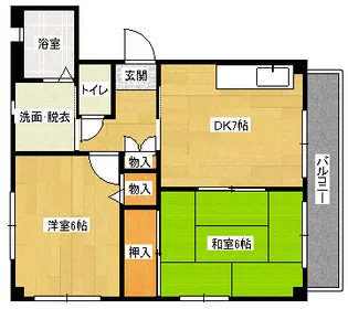 ヴィラシーン江波の間取り