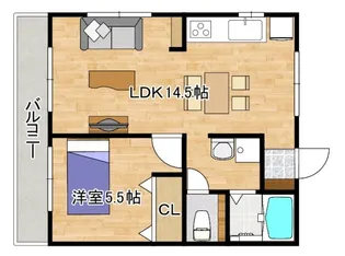 尾尻アパート【1階】の間取り
