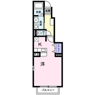 カノンエス【1階】の間取り