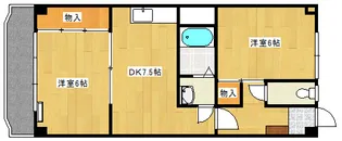美笠マンション【4階】の間取り