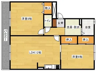 パストラール今村【2階】の間取り