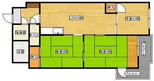 倉本ビル【502号室】の間取り