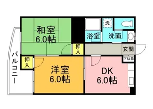 ヴィラブランシュ牛田の間取り