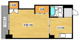 都ビル【302号室】の間取り