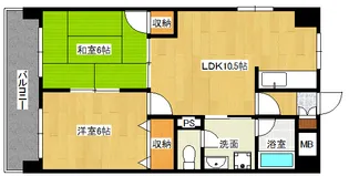 グラディール堺町【3階】の間取り