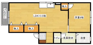 セジュール大町西の間取り