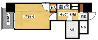 ダイアパレス比治山パークサイド【6階】の間取り
