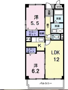 ラ.コスモスの間取り