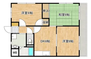 K&KビルドA棟【4階】の間取り