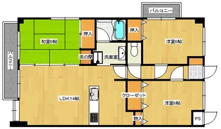 ハイブレスビル【3階】の間取り