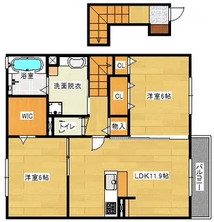 ハッピーコーポCの間取り