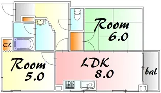 明貴マンション【1001号室】の間取り