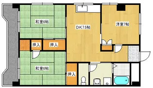 レジデンス観音の間取り