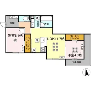 D-ROOMvilla【1階】の間取り
