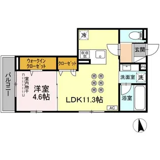 D-ROOMvilla【2階】の間取り