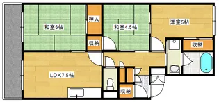 レジデンス庚午【3階】の間取り
