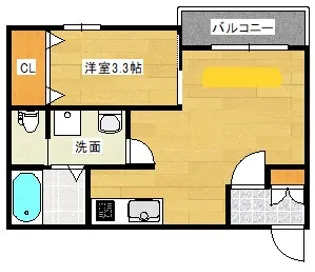 WISTERIA2【3階】の間取り