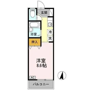 セジュール上瀬野の間取り