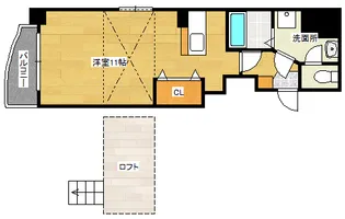 Lion大手町【7階】の間取り