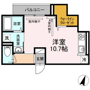 サンマルクE【1階】の間取り