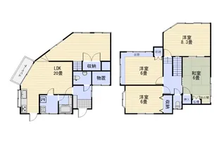 広島県広島市安佐南区長束西5丁目【一戸建】の間取り