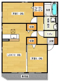 サニーヒル【1階】の間取り