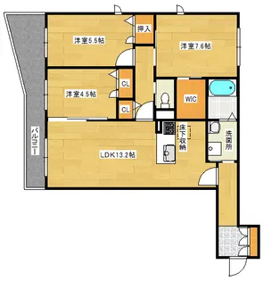 PRATERIA【1階】の間取り