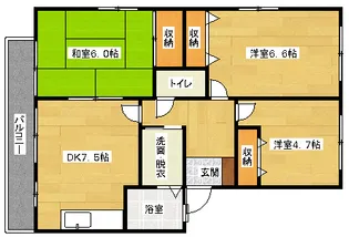 パークファイブBの間取り