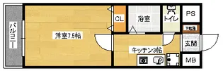センチュリー曙1【5階】の間取り